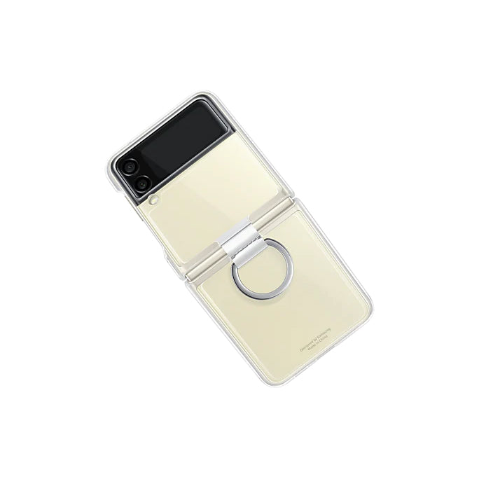 Samsung Galaxy Z Flip 3 Clear Cover with Ring Transparent