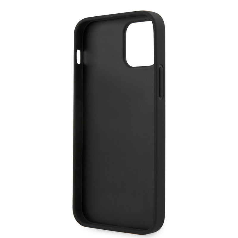 BMW Real Leather With Signature Logo Imprint - iPhone 12 Pro Max Black