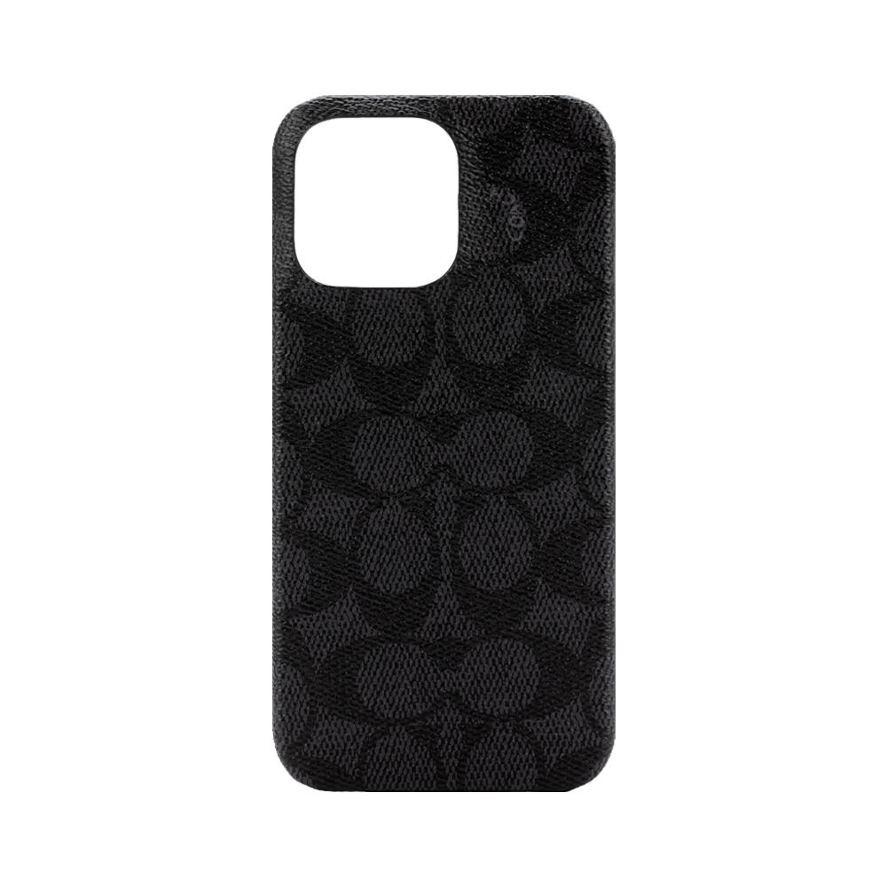 Coach Slim Wrap Case for iPhone 14 Pro Max Signature C Black