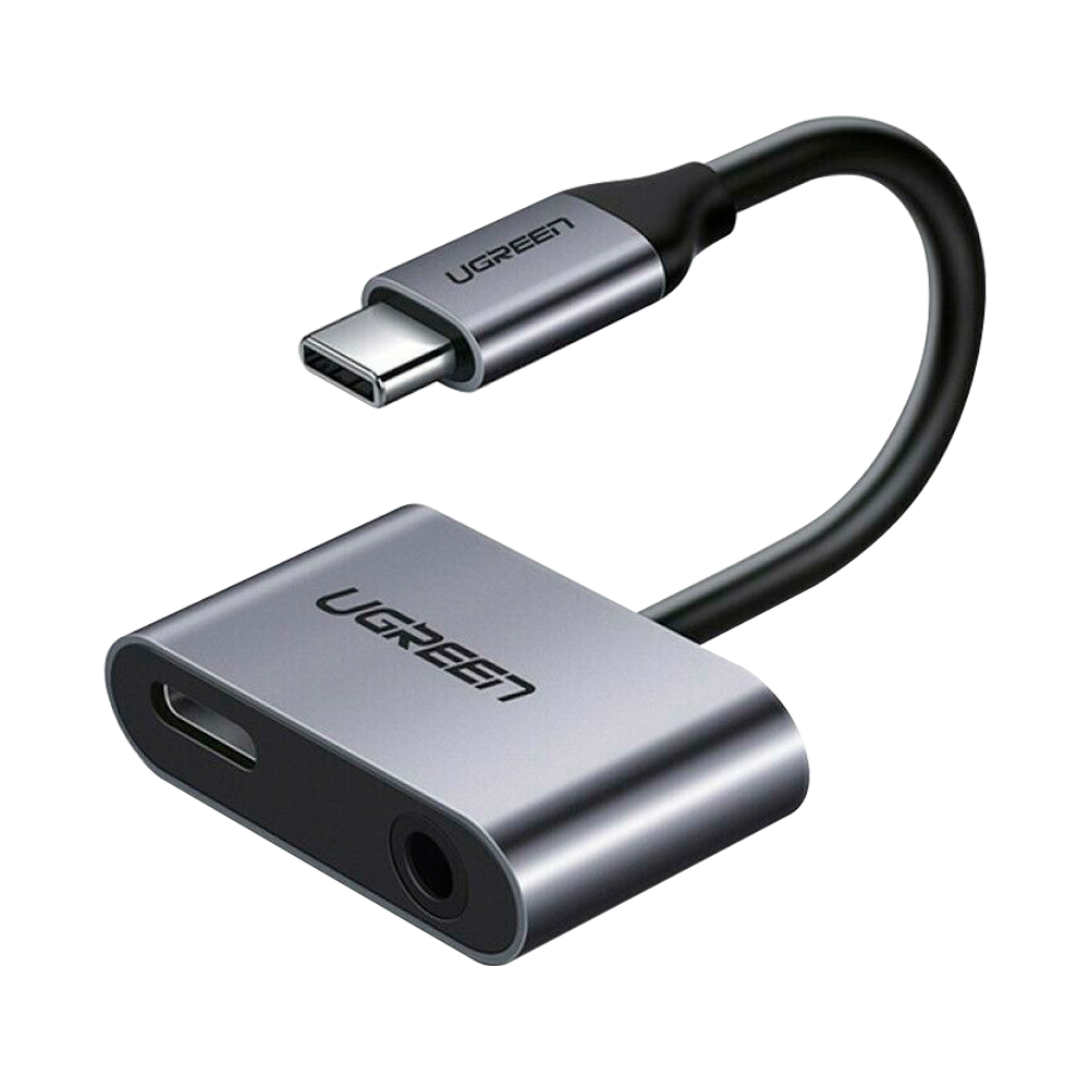 UGREEN USB-C to Audio+ USB-C Female Adapter Headphone Cable