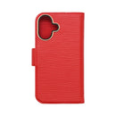 Wisecase iPhone 16e Deluxe Wallet Folio Red