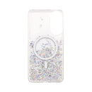 Wisecase Samsung S25Edge Moda Print Magsafe Case Silver