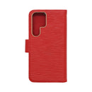 Wisecase Samsung Galaxy S25 Ultra Deluxe Wallet Folio Red