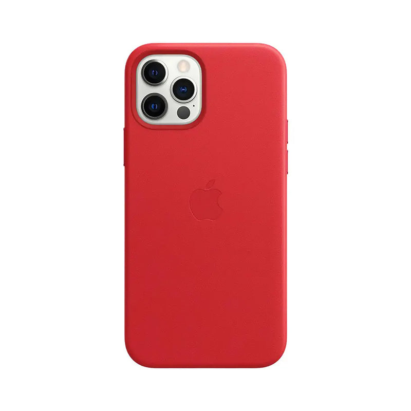Apple iPhone 12/ Pro Leather Case SCARLET