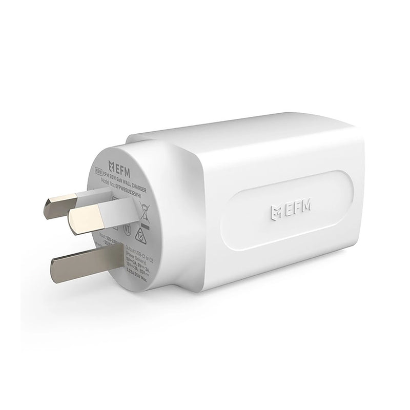 EFM 65W GaN Wall Charger With Power Delivery and PPS White