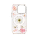 Wisecase iPhone 15 Pro Moda Print Magsafe Case White Chamomile