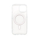Wisecase iPhone 15 Tough Gel Magsafe Clear+Orange