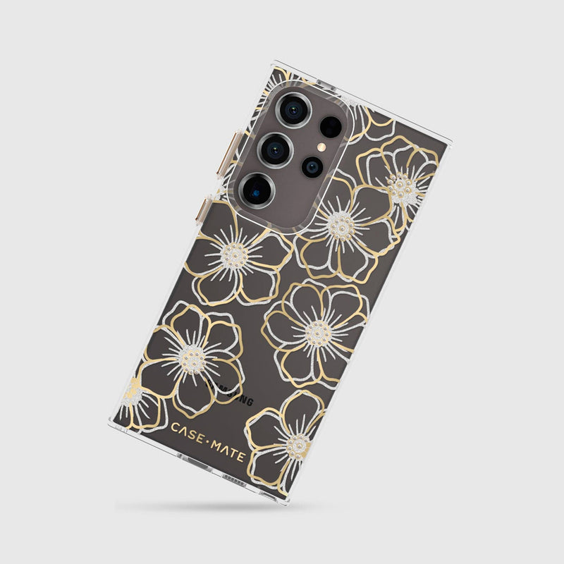Case-Mate Floral Gems Case Antimicrobial/Recycled suits New Galaxy 2024 6.8 - S24Ultra Gold