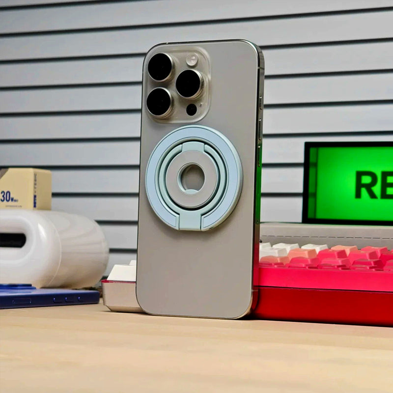 Popsnap Magnetic Phone Ring Holder Light Blue