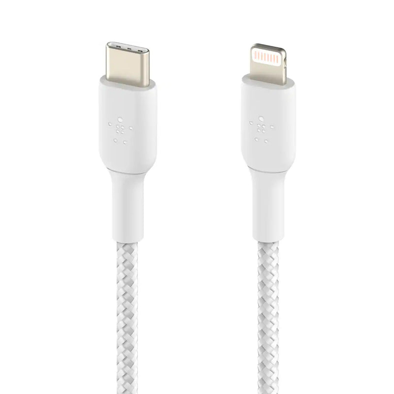 Belkin BoostCharge Pro Braided USB-C to Lightning Cable 2M - White