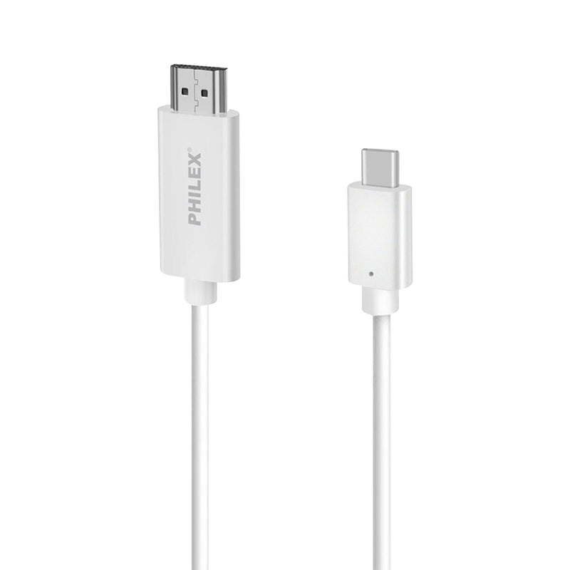 Philex High Res USB-C to HDMI Display Cable White