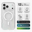 Zagg iPhone 17 Pro Premium Smart Bundle( Clear Case with Magsafe/T/G +Wireless Charger+45W Wall charger)