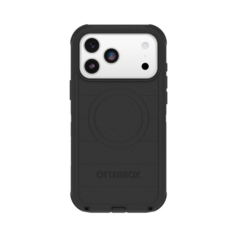 OtterBox Defender Pro case with Magnets & Cam Ctrl suits iPhone 17 Pro Max - Black