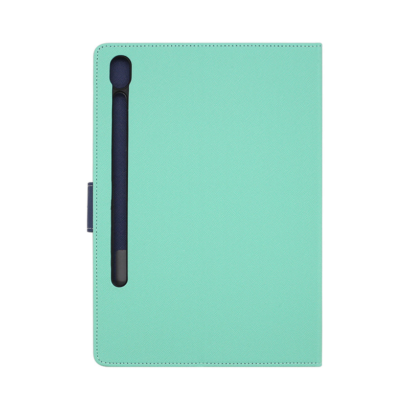 Wisecase Sam Galaxy Tab S10 Lite/S10FE MERC Folio Cyan+Dark Blue