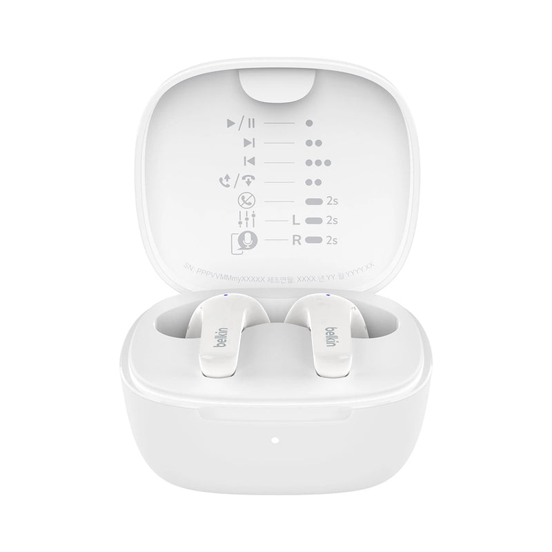 Belkin SoundForm Motion 2 True Wireless Headphones - White