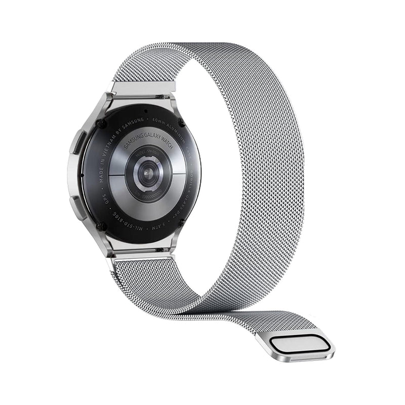 Machino MC-SM006 Mesh Stainless Steel Watch Strap for Galaxy Watch7 40/44mm Silver