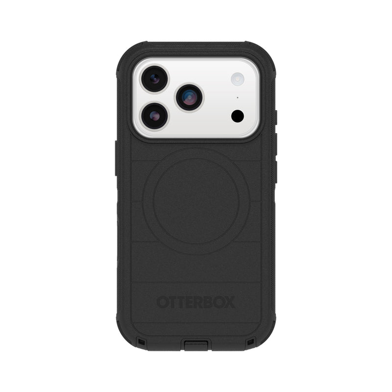OtterBox Defender Pro case with Magnets & Cam Ctrl suits iPhone 17 Pro - Black