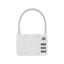 MiLi MiLock Luggage Lock with Integrated Tracker White