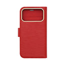 Wisecase iPhone 17 Pro Max Deluxe Wallet Folio Red