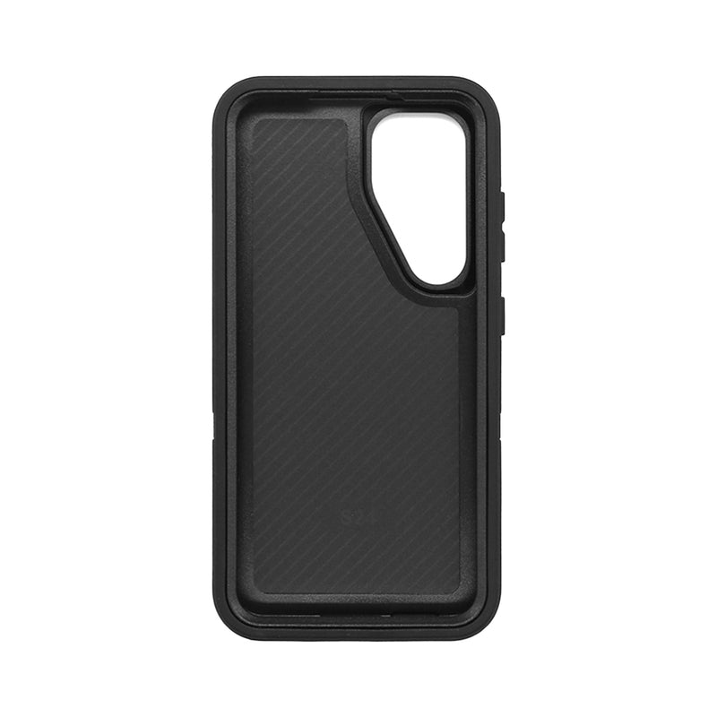 Wisecase Samsung Galaxy S24 Bulwark Pro Case Black+Black