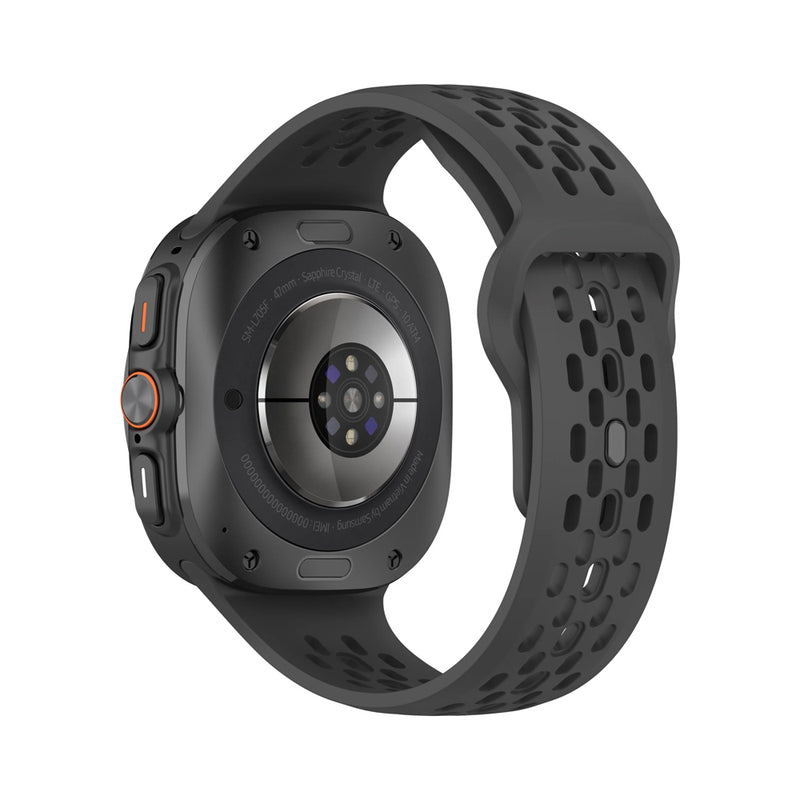 Machino MC-SM002 Silicone Watch Strap for Galaxy Watch Ultra 47mm Black