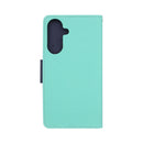 Wisecase Samsung Galaxy  A27 5G MERC Wallet --Cyan+Dark Blue