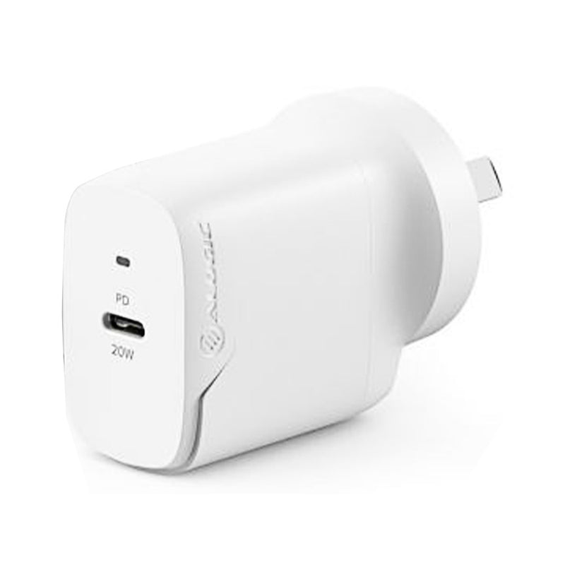 Alogic 20W Rapid Power USB-C Wall Charger + Cable White