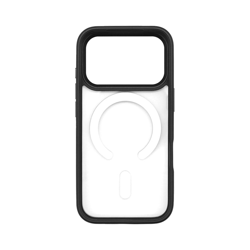 Love Tech iPhone 17 Pro Magnetic Case with Replaceable Back Panel+Magnetic Clear Back Panel Black