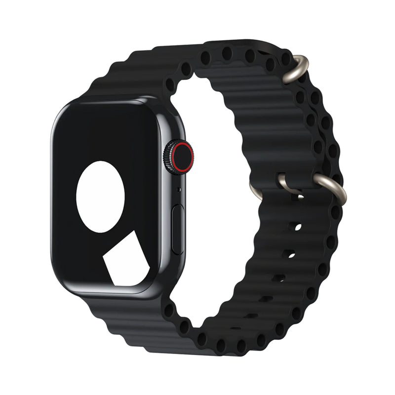 Machino Apple Watch Ocean Band MC-WS04 42/44/45/49/46MM S10 Black (AP446)