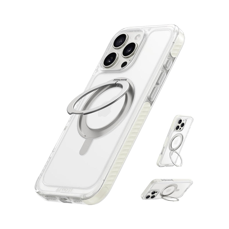 Anker MagGo Magnetic Case with Stand (360° Ring Stand, For iPhone 16 Pro）Clear