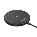 EFM 15W Wireless Charge Pad With USB to Type-C Charge Cable Black