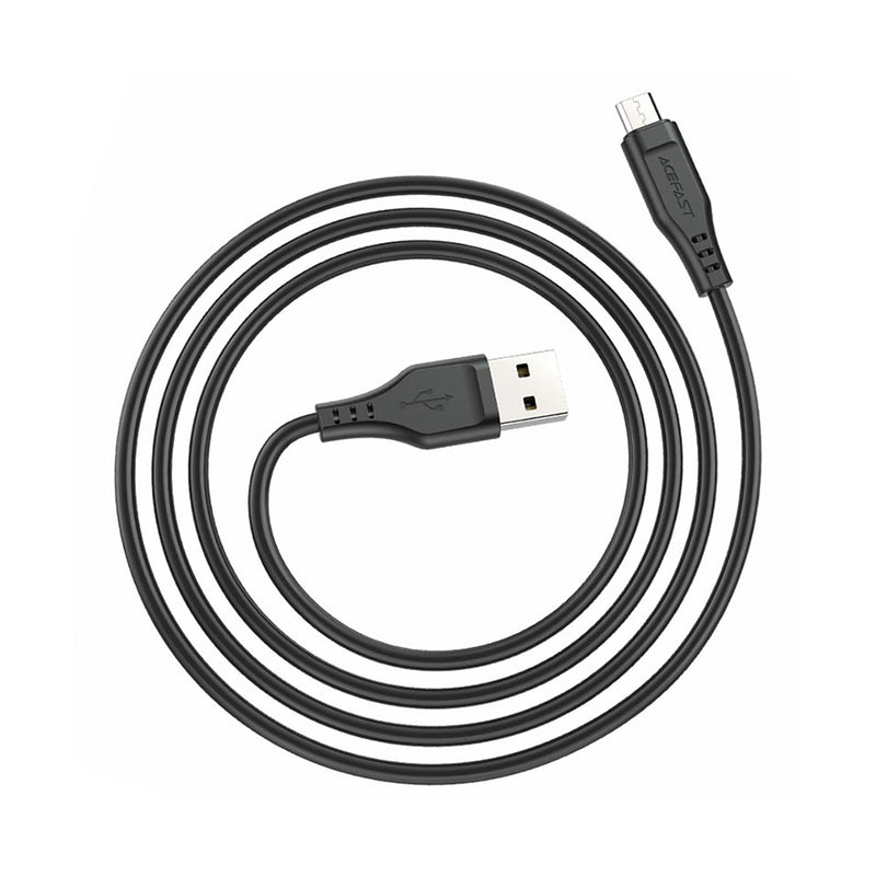 Acefast C3-09 USB-A to Micro-USB TPE Charging Data Cable 1.2m Black