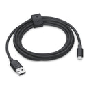 Mophie Essential USB-A to Lightning Cable, Braided, 2M, Black