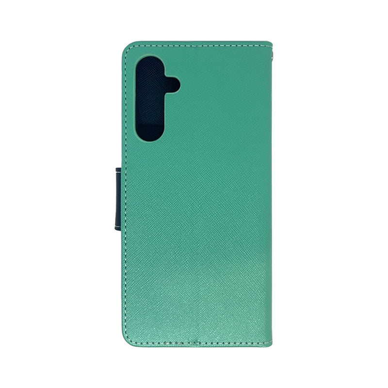 Wisecase Samsung Galaxy A55 MERC Wallet --Cyan+Dark Blue