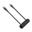Acefast C14-03 USB-C to USB-C Spring Charging Data Cable 1.2m Black