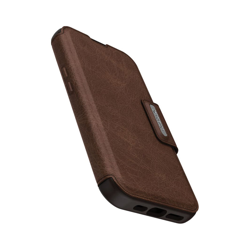 Otterbox Strada Folio MagSafe Case For iPhone 15 - Espresso