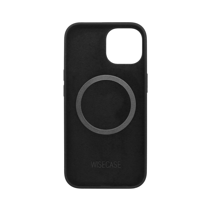 Wisecase iPhone 15 Magsafe Silicone Case Black