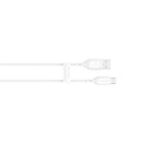 Mophie Essential USB-A to Lightning Cable, Braided, 2M, White
