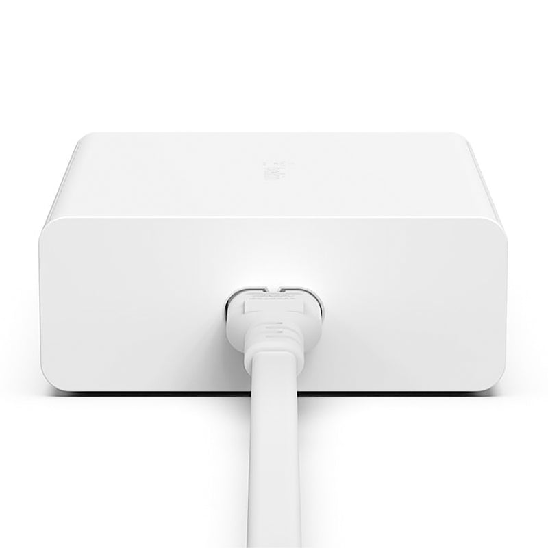 Belkin 108W 4-Ports USB GaN Desktop Charger with Intelligent Power Sharing White