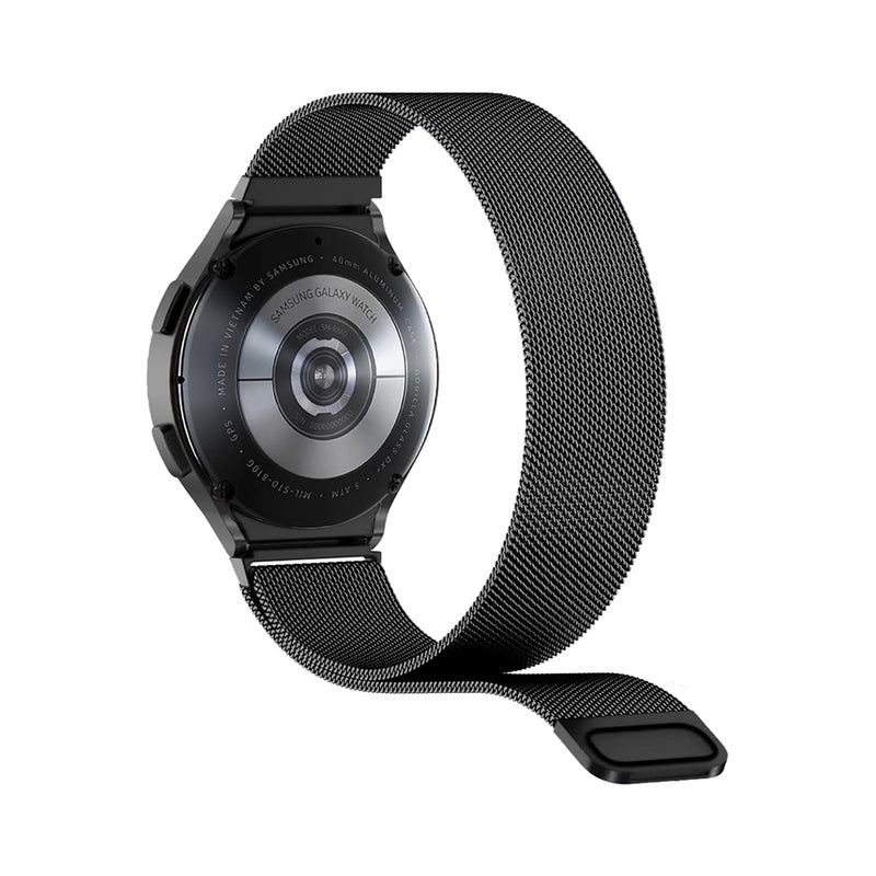 Machino MC-SM006 Mesh Stainless Steel Watch Strap for Galaxy Watch7 40/44mm Black