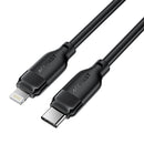 Acefast C16-01 TPU Charging Data Cable USB-C to Lightning 1.2M Black