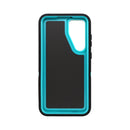 Wisecase Samsung Galaxy S24+ Bulwark Pro Case Black+Cyan