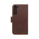 Wisecase Samsung Galaxy S23+ Deluxe Wallet Folio Brown