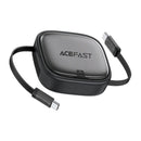 Acefast J3 Multifunctional Travel Set with Retractable Charging Data Cable Black