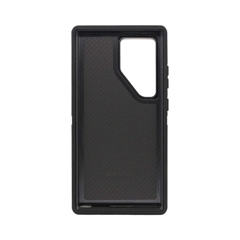 Wisecase Samsung Galaxy S24 Ultrra Bulwark Pro Case Black+Black