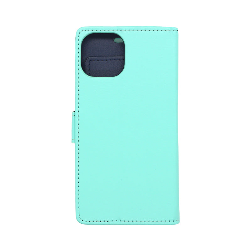Wisecase iPhone 15 Pocket Diary Wallet Cyan