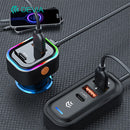 DEVIA Pro1 3A+2C 45W Full Compatible Fast Car Charger Black