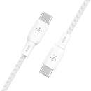 Belkin Boost Charge USB-C to USB-C Cable 100W Braided 2M White