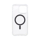 Wisecase iPhone 15 ProMax Tough Gel Magsafe Clear+Black