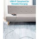 Anker 322 USB-A to USB-C Cable - Black (3ft Braided) 90CM